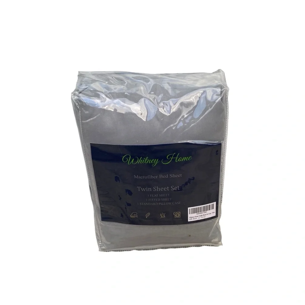Whitney Home Gray Twin‎ Sheet Set